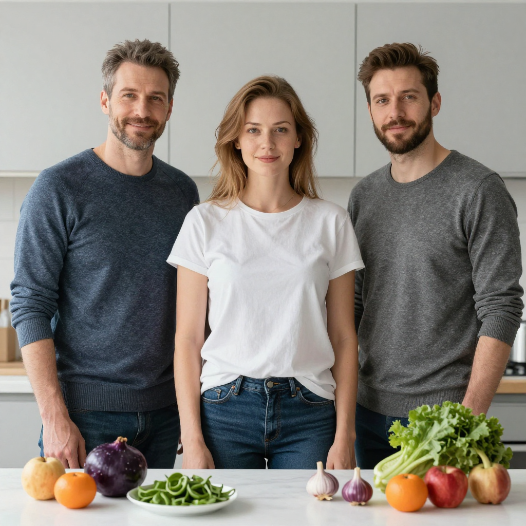 Värikäs kollaasi päivän eri vaiheista